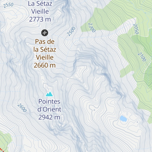 Map of Le Rateau vieux