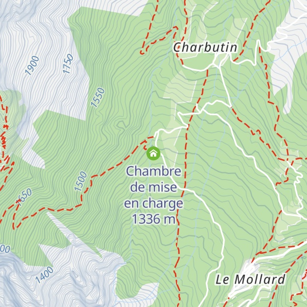 Map of Chambre de mise en charge