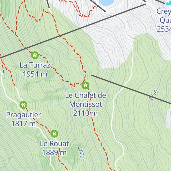 Map of Le Chalet de Montissot