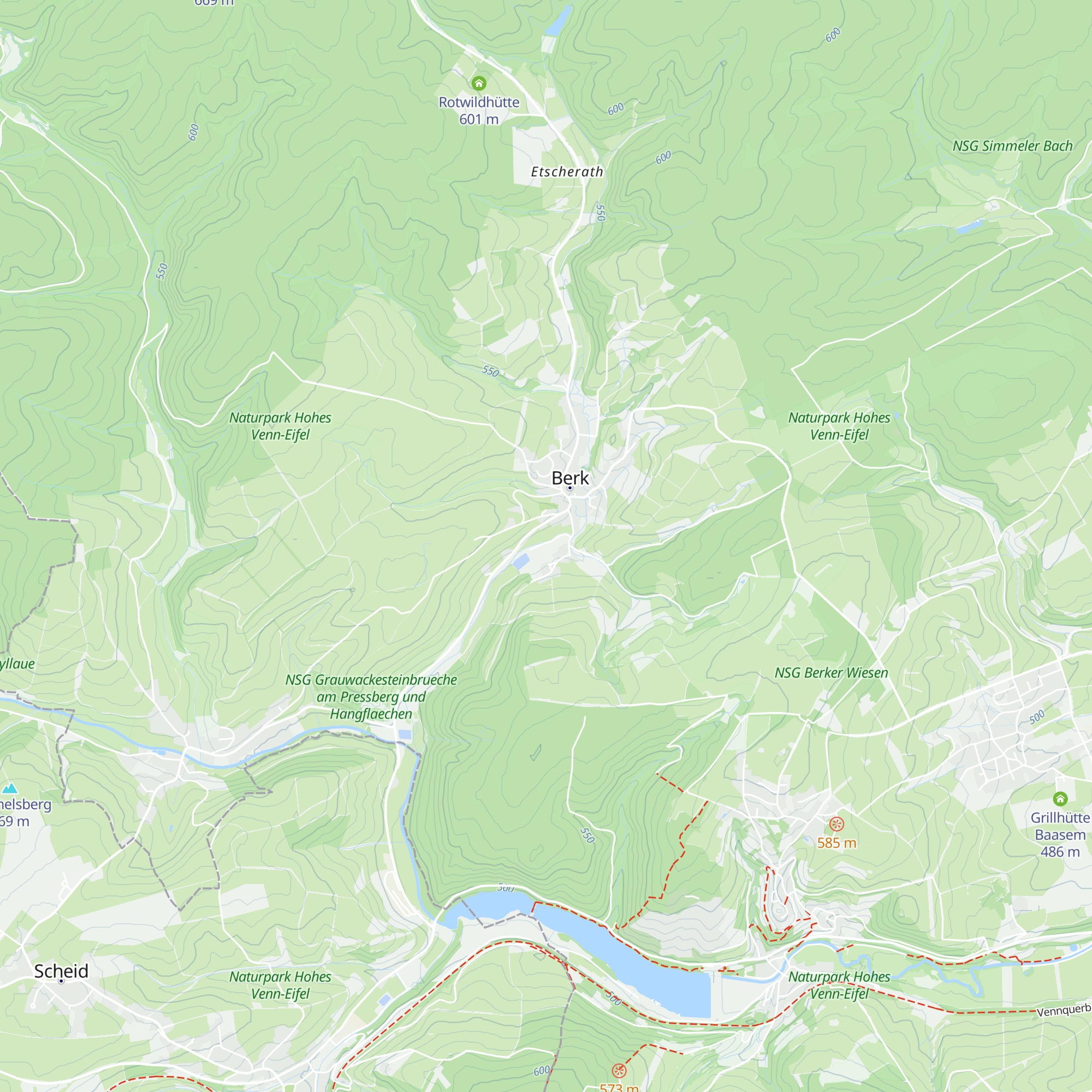 Grillhütte Berk map