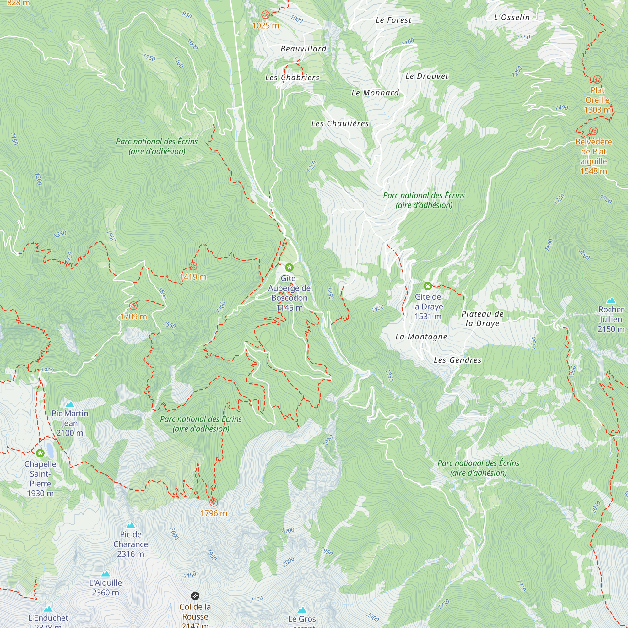 Cabane Forestiere du Clot des Vernes map