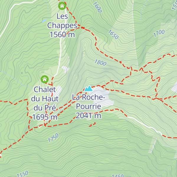 Map of La Roche-Pourrie