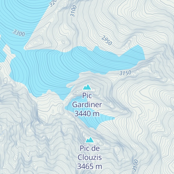 Map of Pic Gardiner