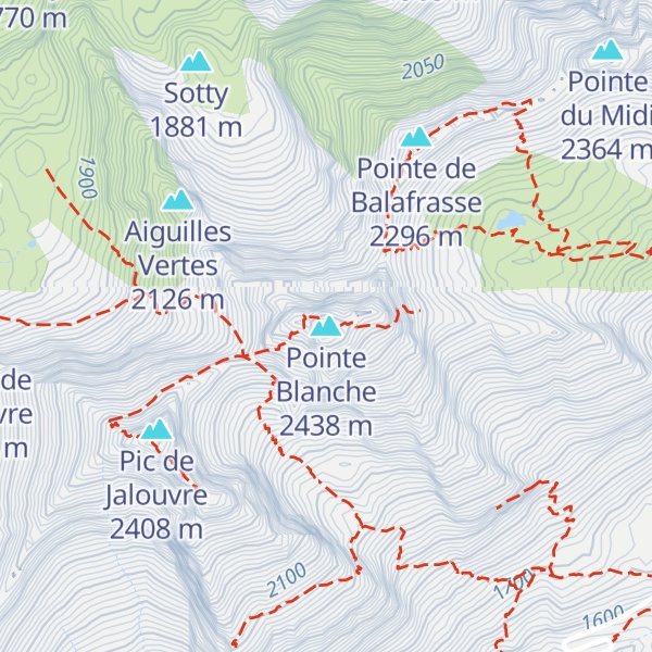 Map of Pointe Blanche