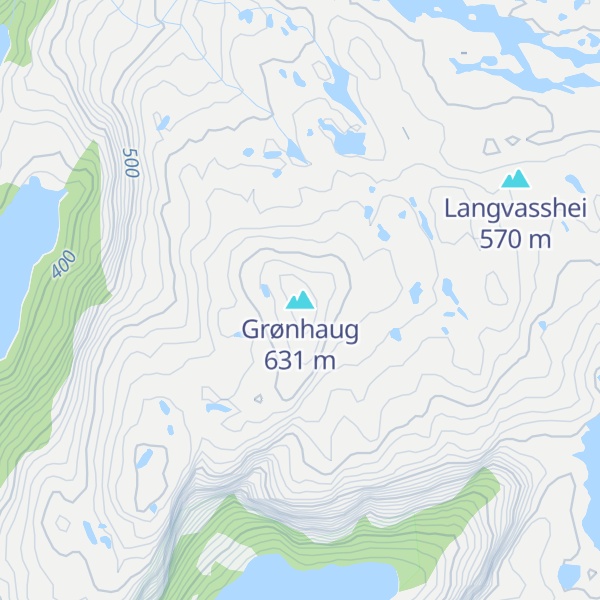 Map of Grønhaug
