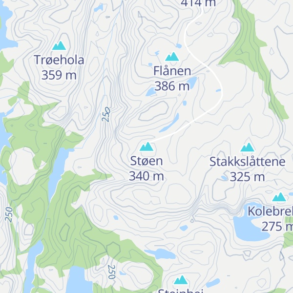 Map of Støen
