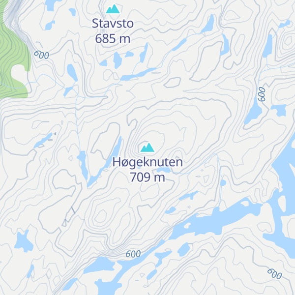 Map of Høgeknuten