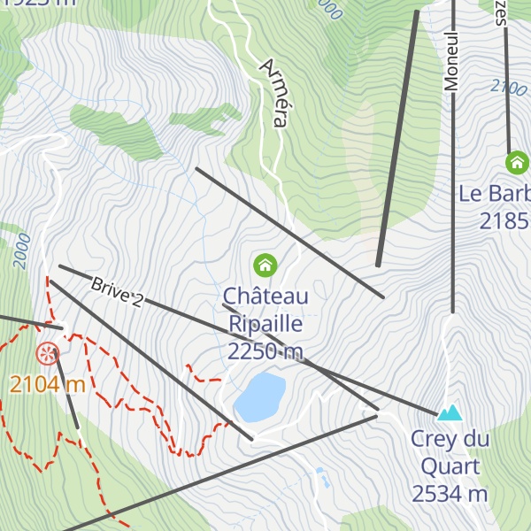 Map of Château Ripaille