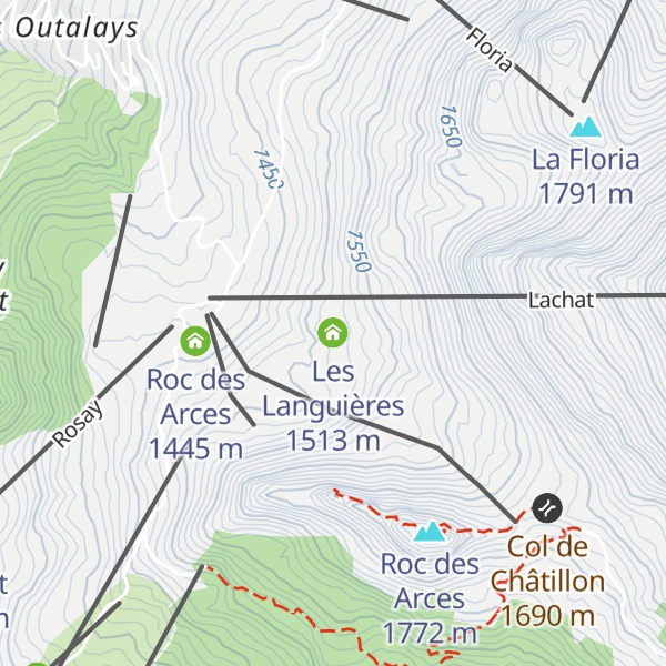 Map of Les Languières