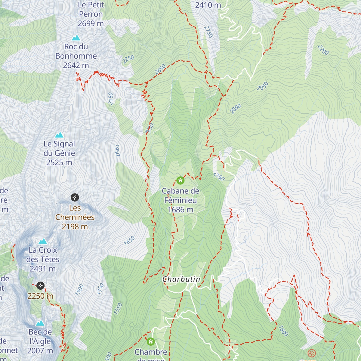 Cabane de Féminieu map