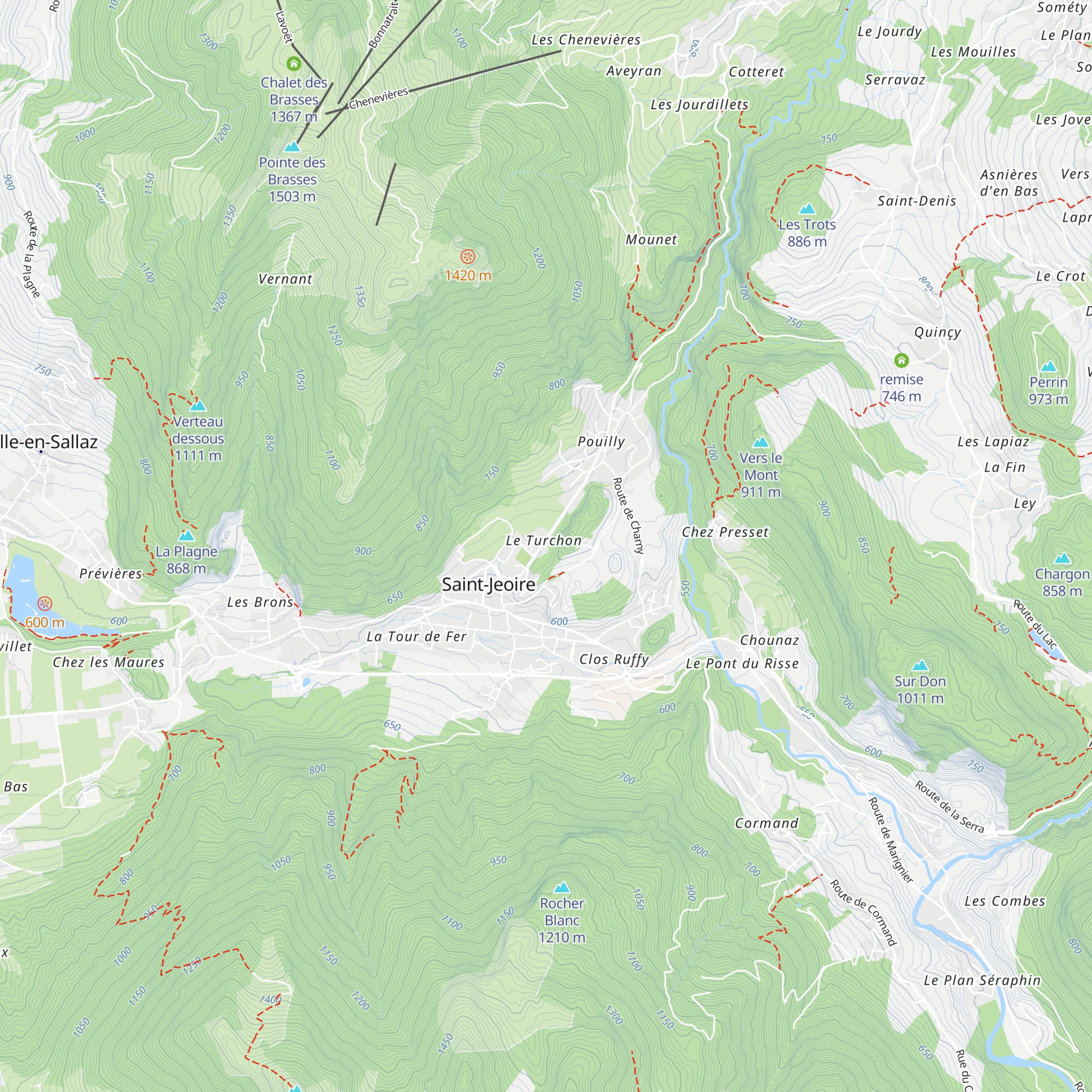 Chalet du CAF map