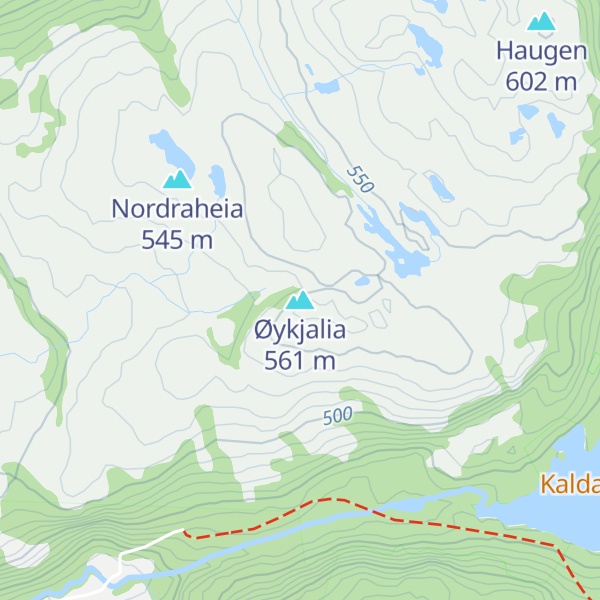Map of Øykjalia