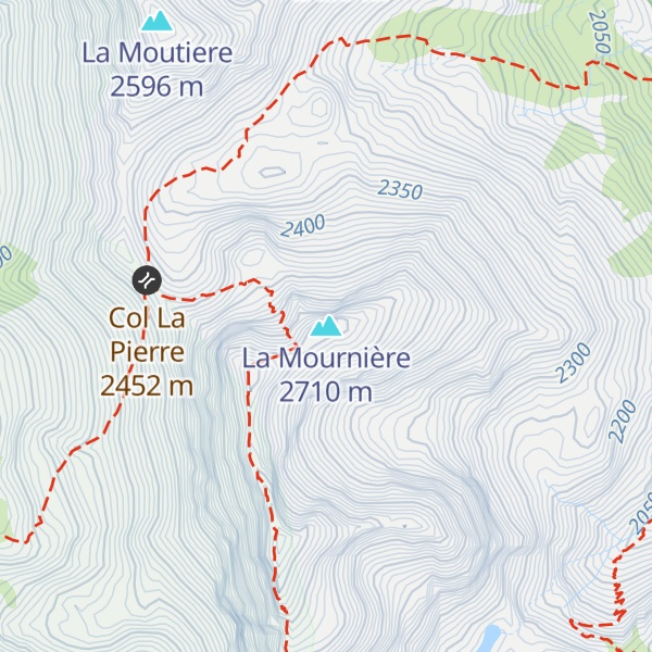 Map of La Mournière