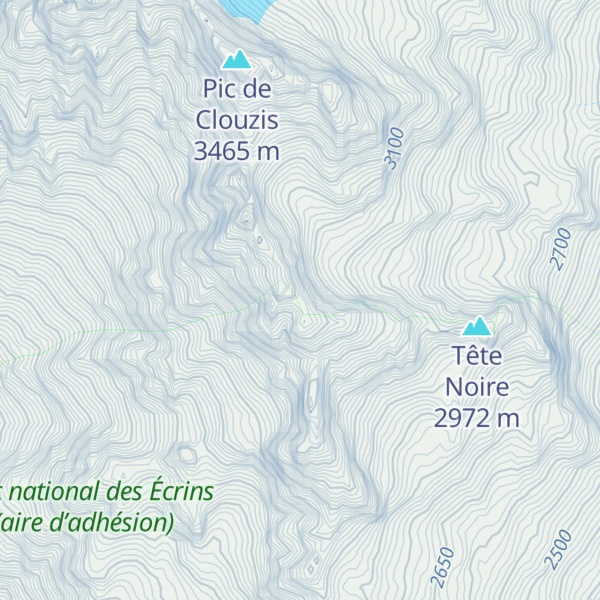 Map of Pic de Coste Vieille