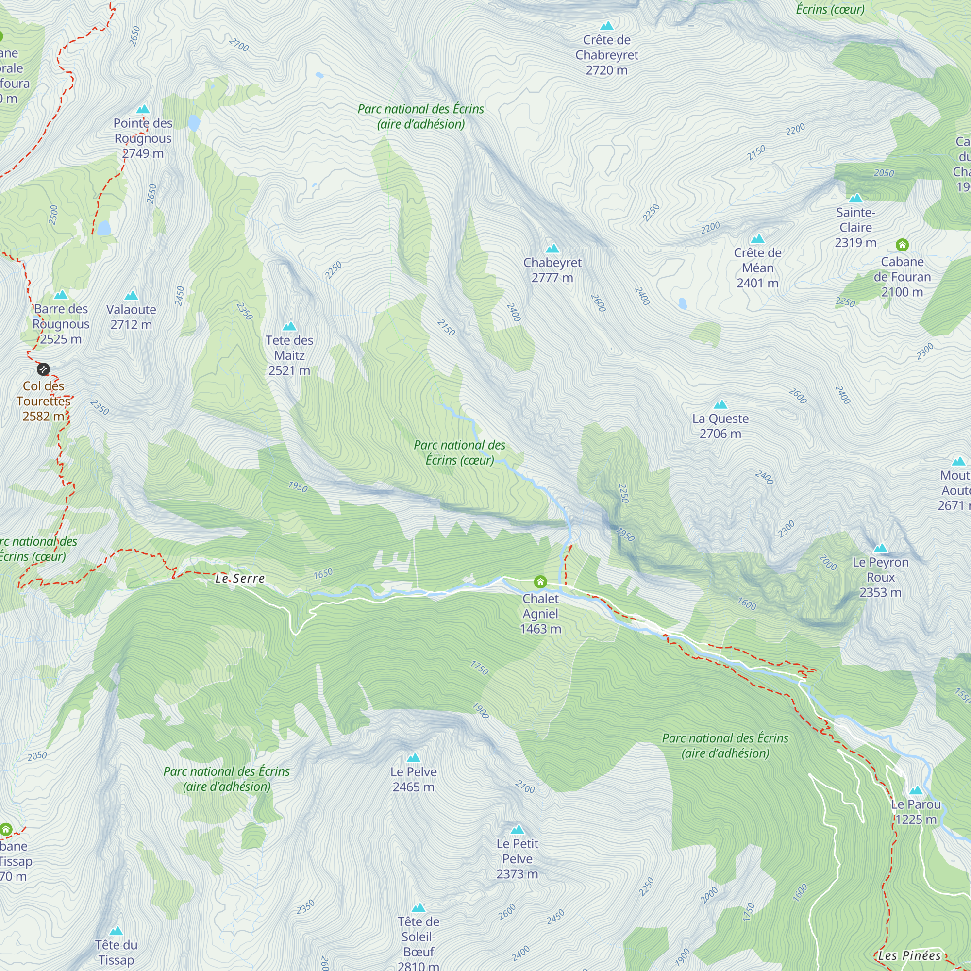 Chalets de Distoit map
