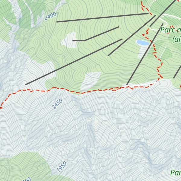 Map of Crête des Prés des Bans