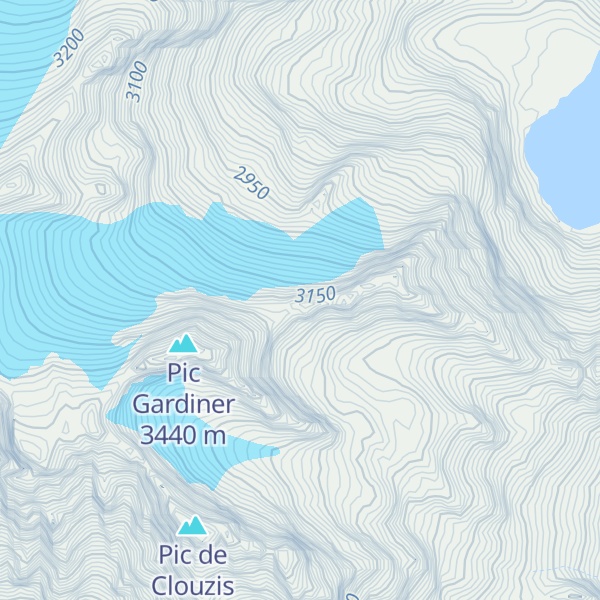 Map of Pic de l'Eychauda