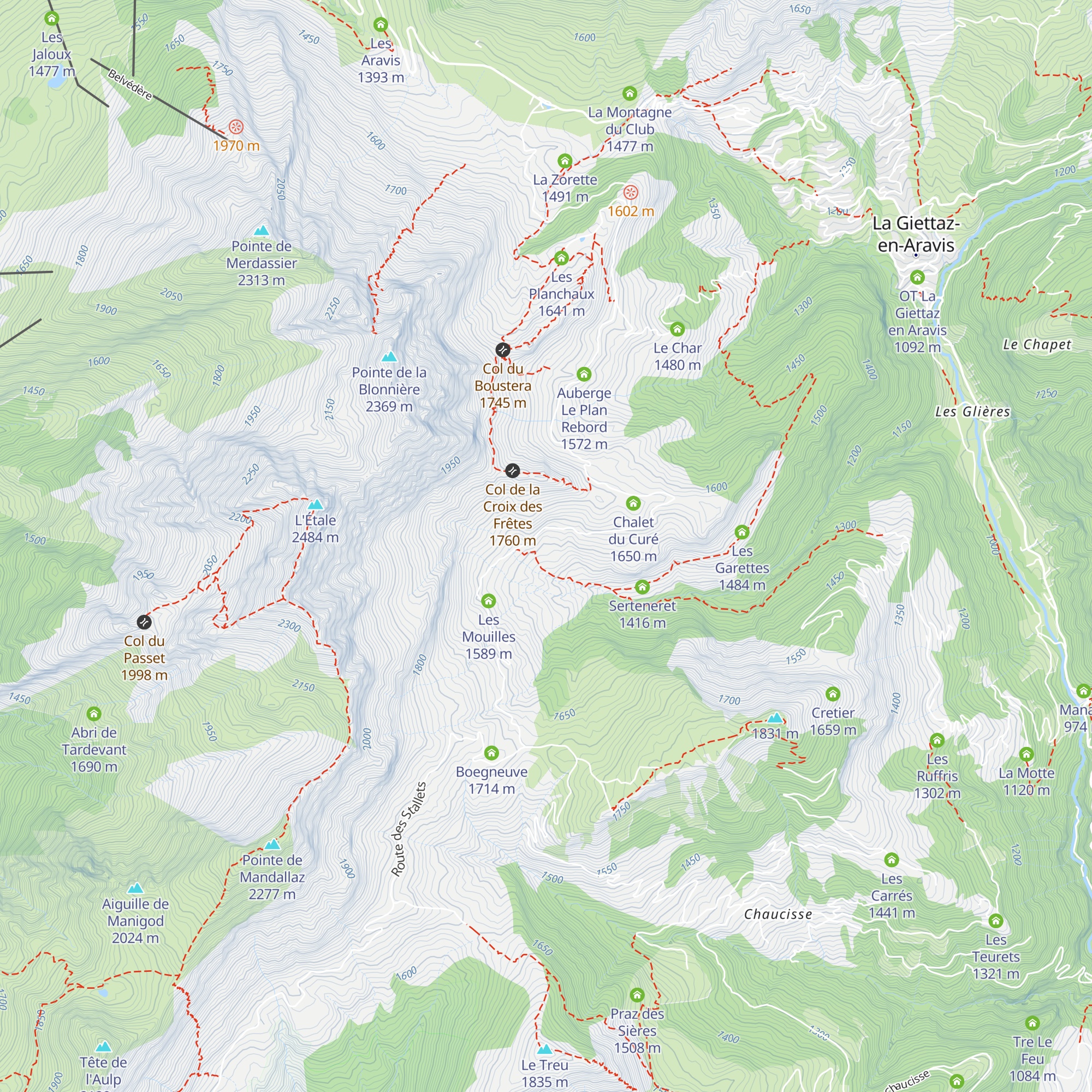 Les Stapsets map