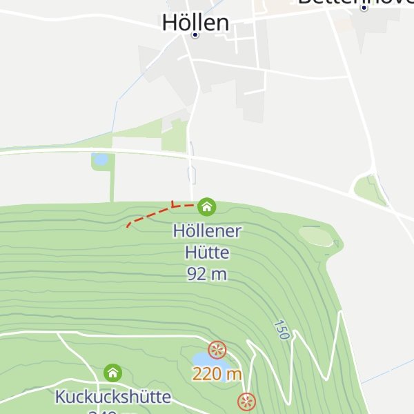 Map of Höllener Hütte