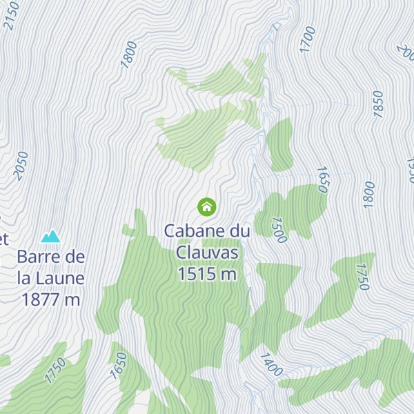 Map of Cabane du Clauvas