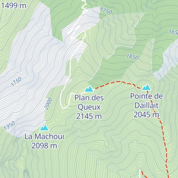 Map of Plan des Queux