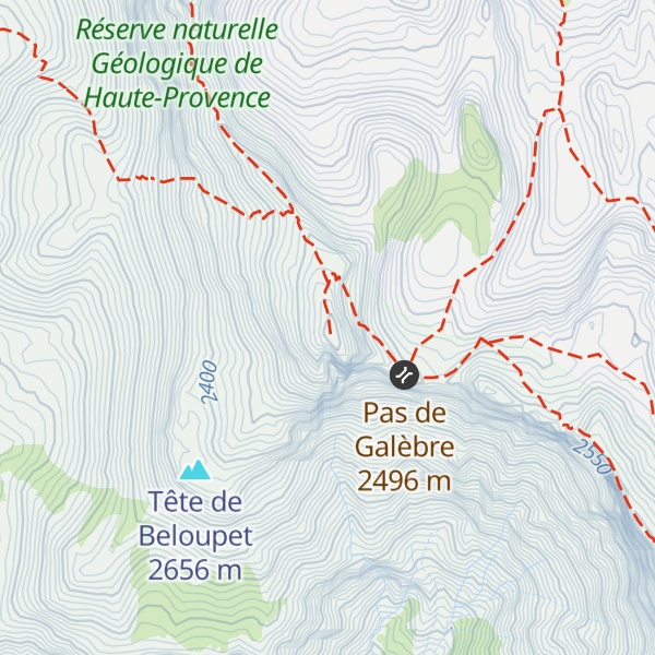 Map of Pic des Têtes