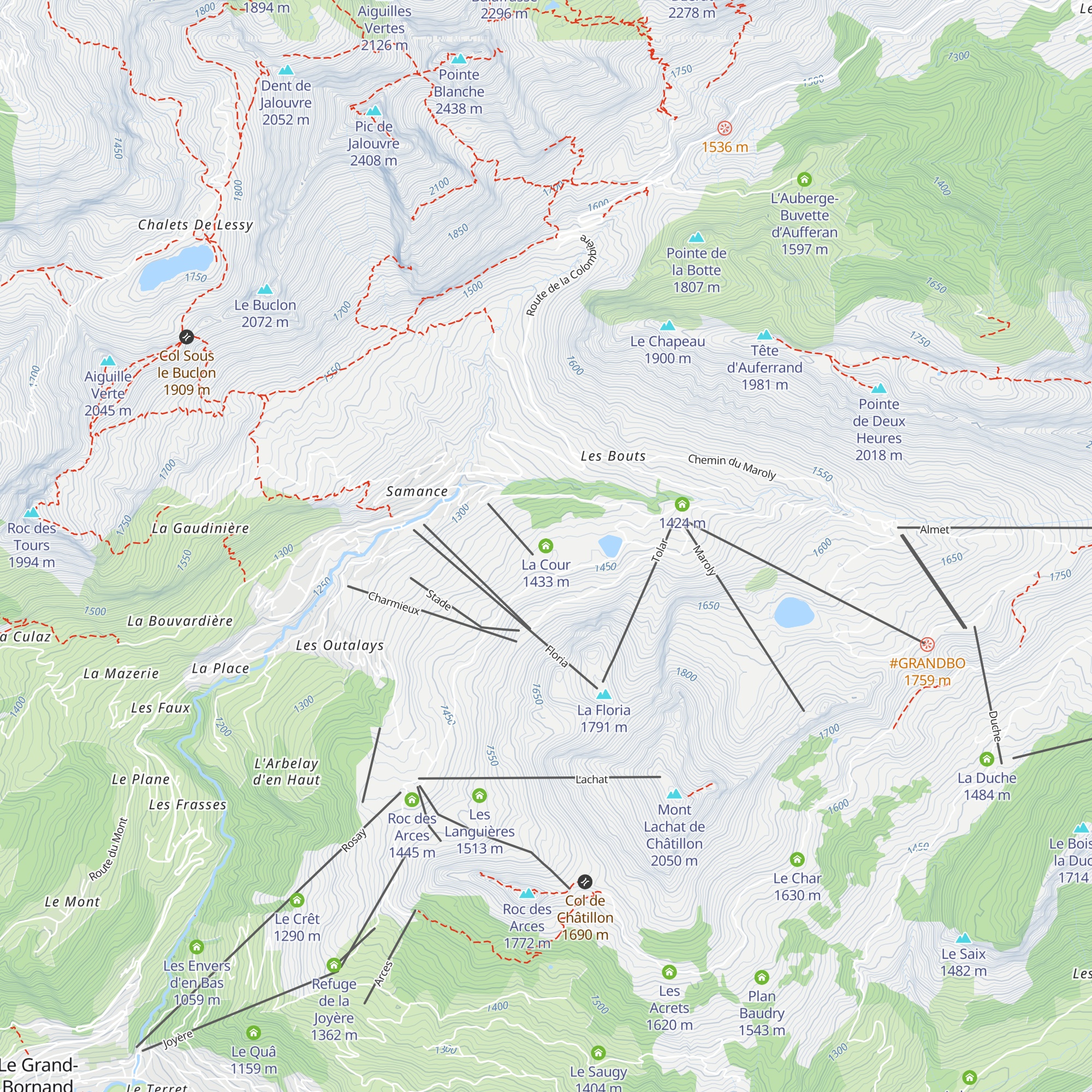La Cour map