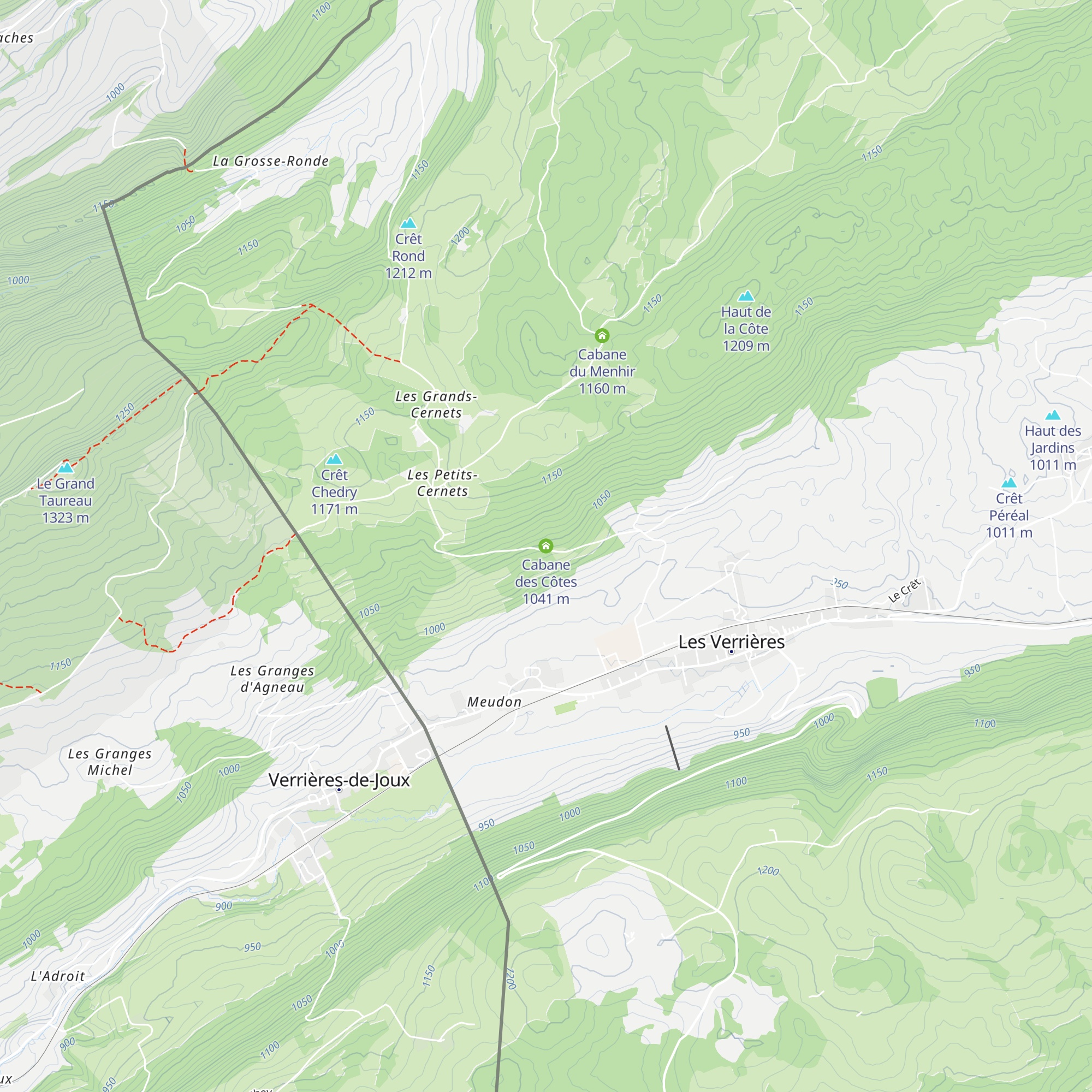 Cabane des Côtes map