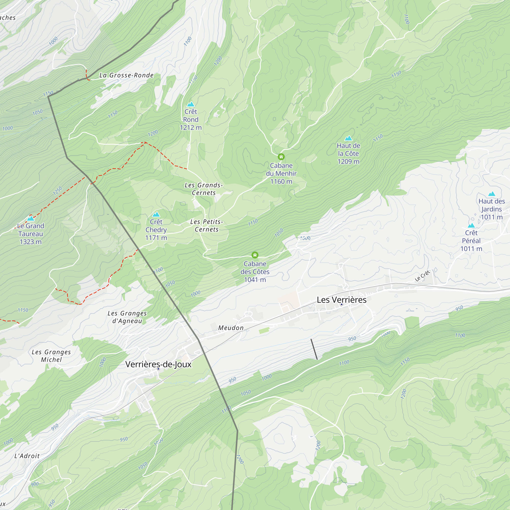 Cabane des Côtes map