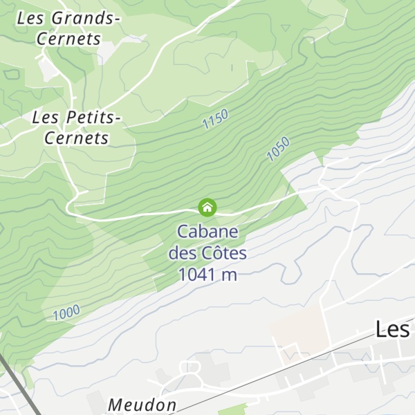 Map of Cabane des Côtes