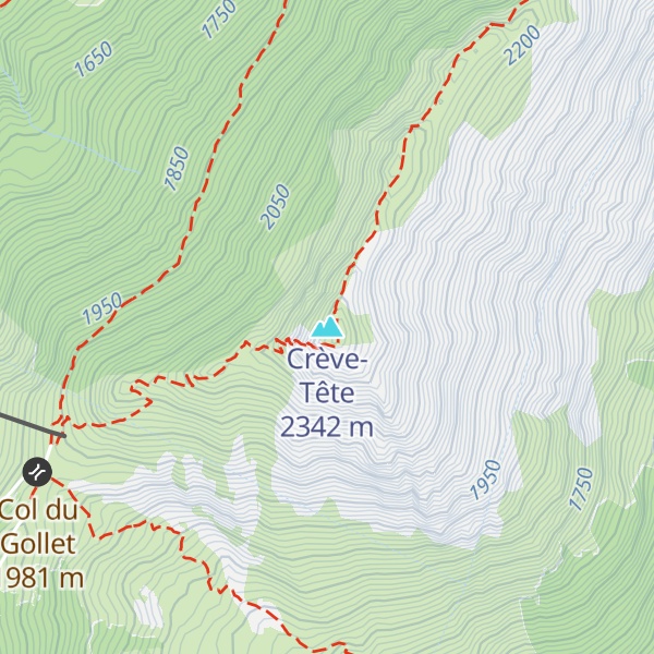 Map of Crève-Tête