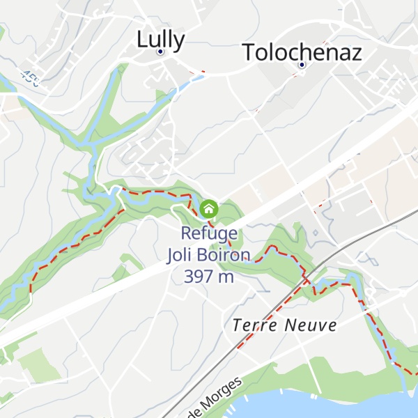 Map of Refuge Joli Boiron