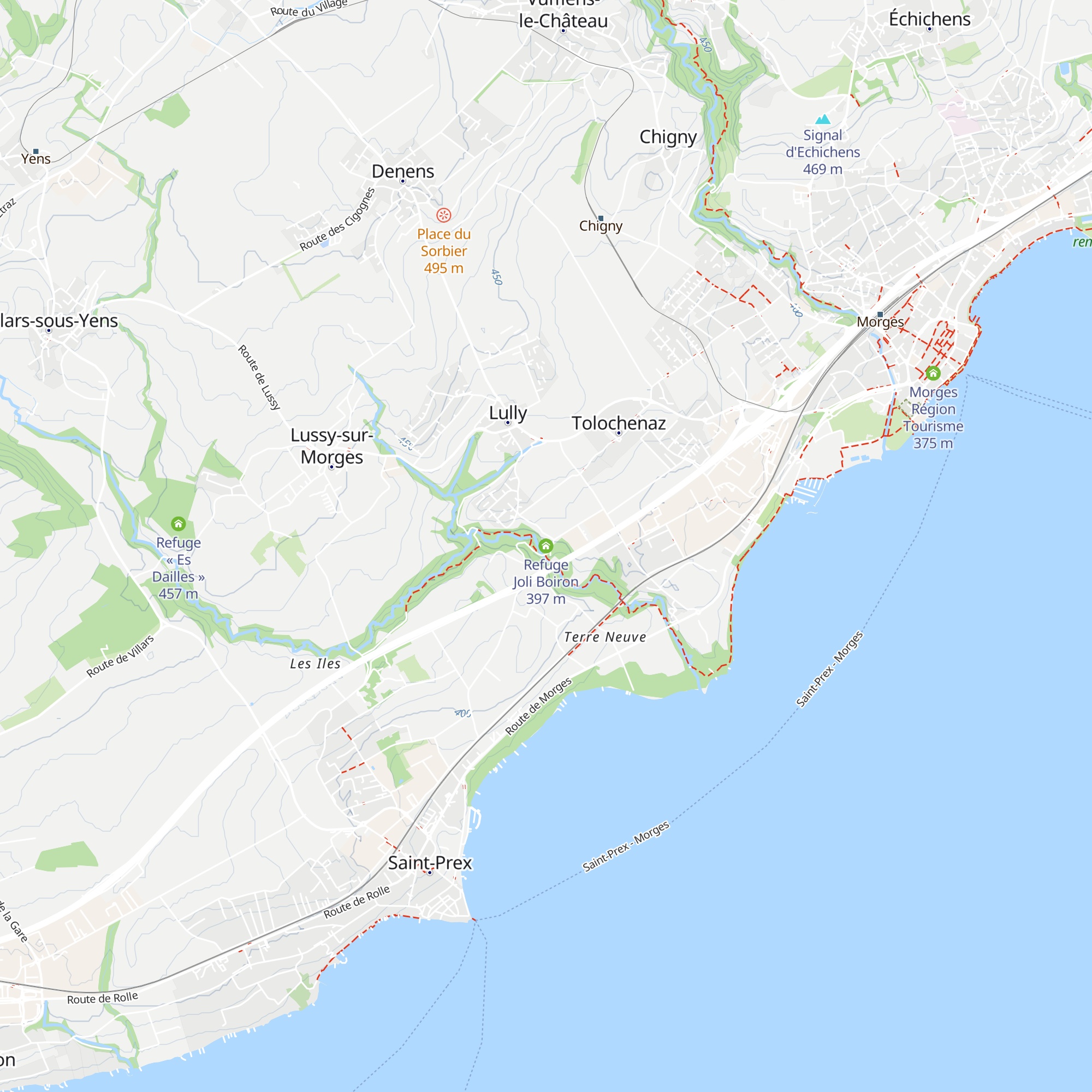 Refuge Joli Boiron map