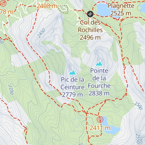 Map of Pic de la Ceinture