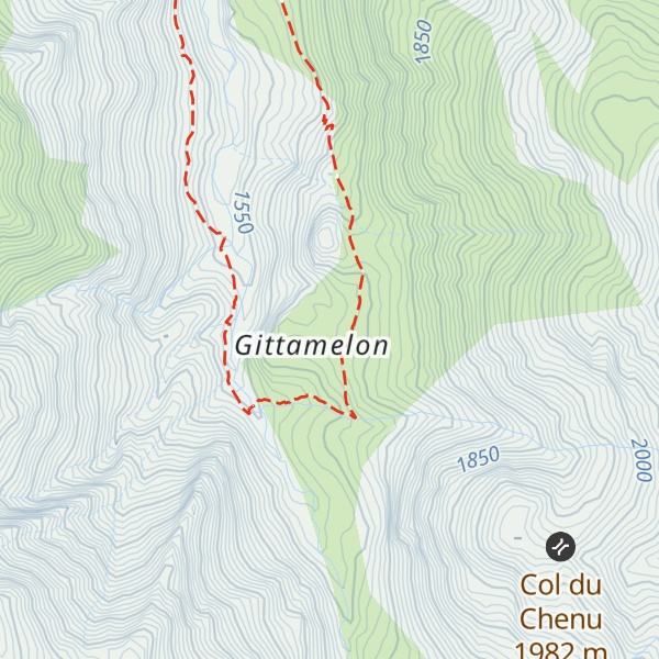 Map of Refuge de Gittamelon