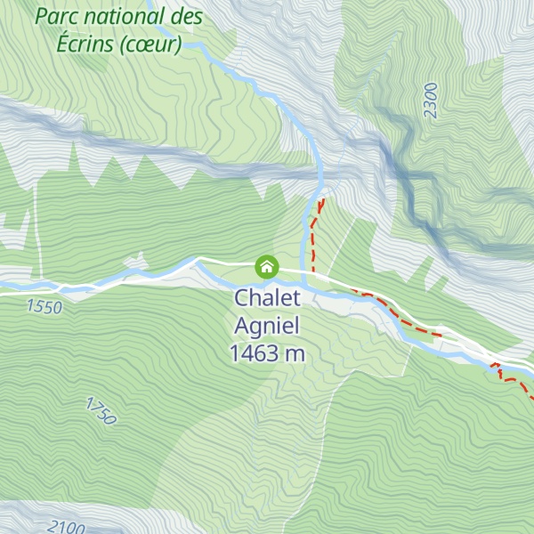 Map of Chalet Agniel