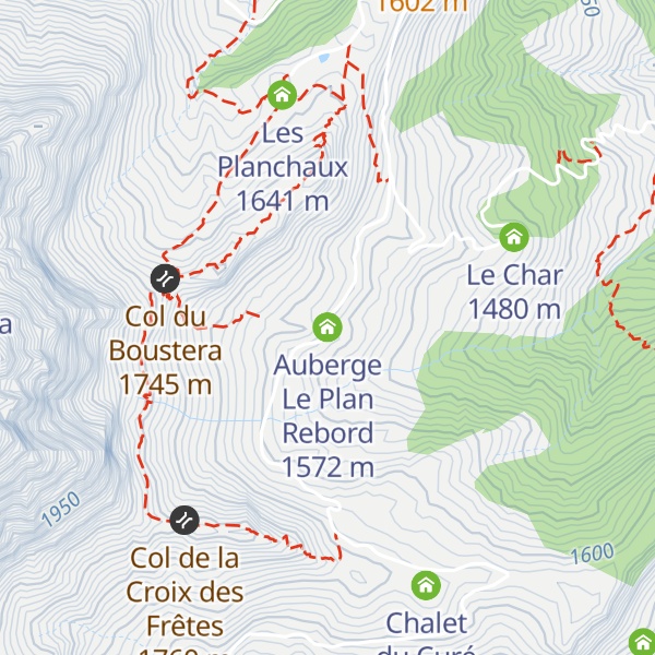 Map of Auberge Le Plan Rebord