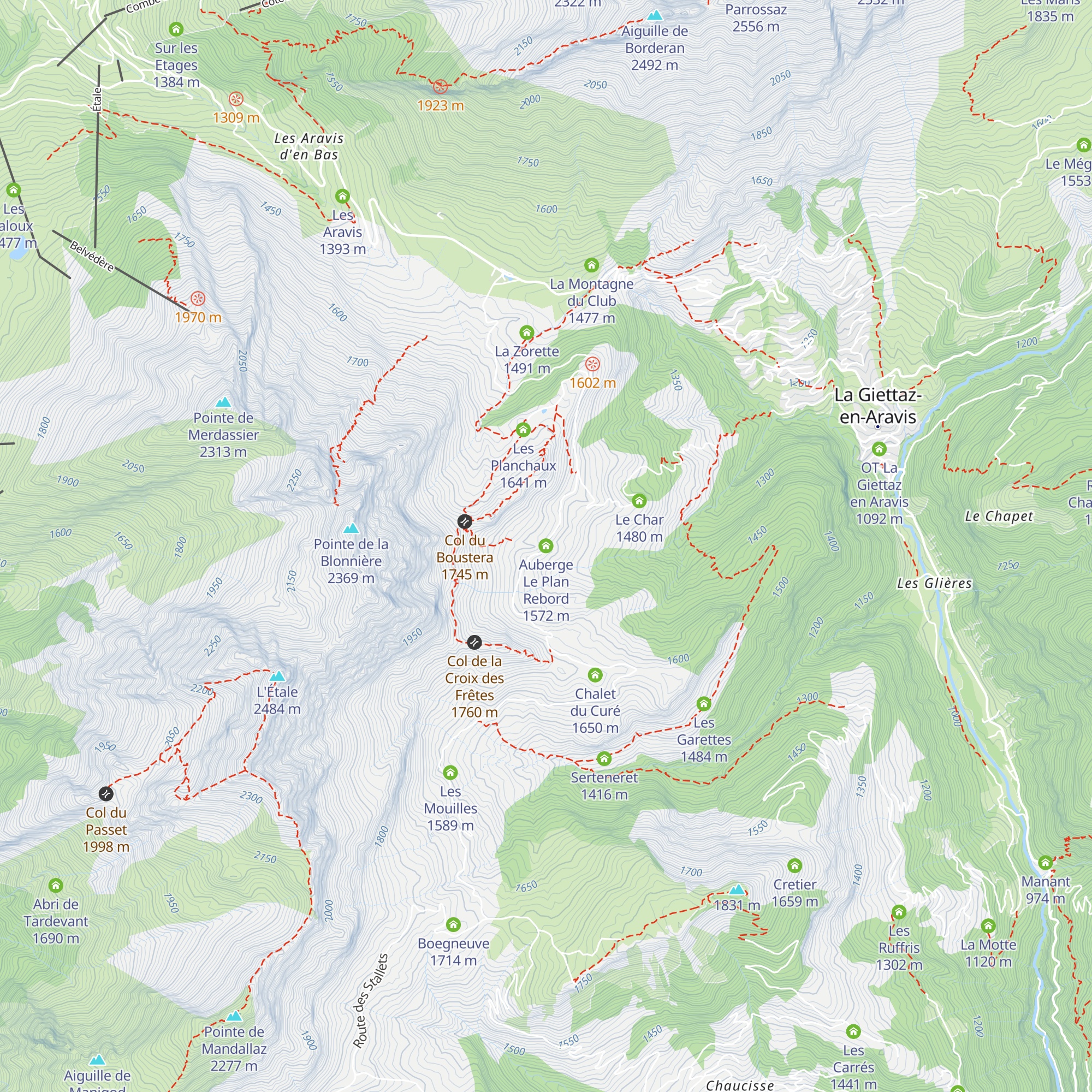 Auberge Le Plan Rebord map