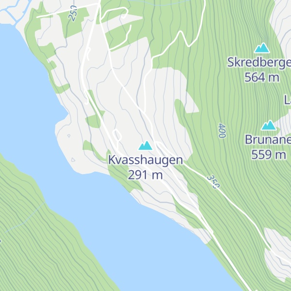 Map of Kvasshaugen