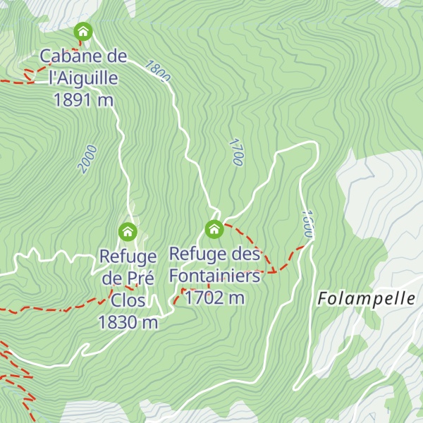 Map of Cabane des Fontainiers