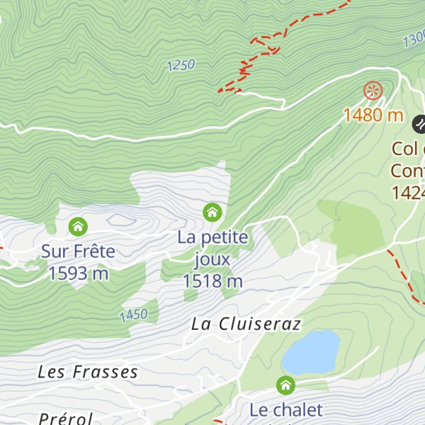 Map of La petite joux