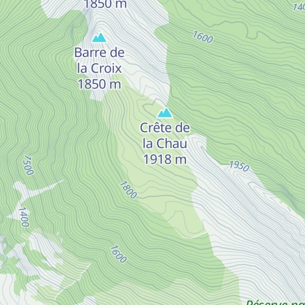 Map of Abri du Pré de la Chau