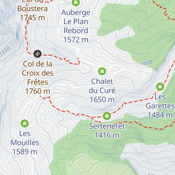 Map of Les Floriets