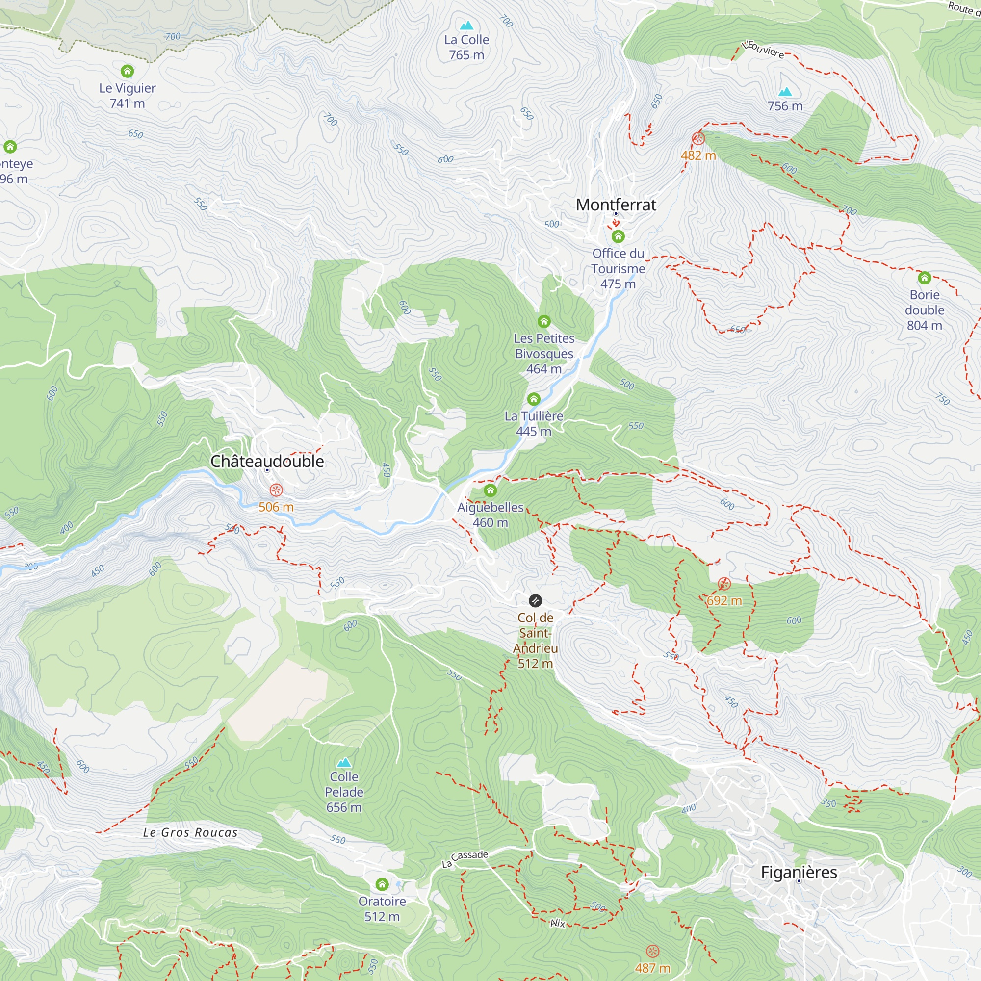 Aiguebelles map