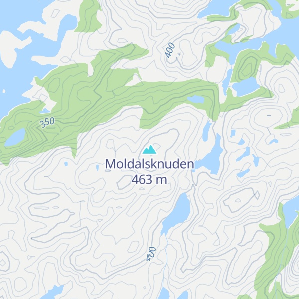 Map of Moldalsknuden