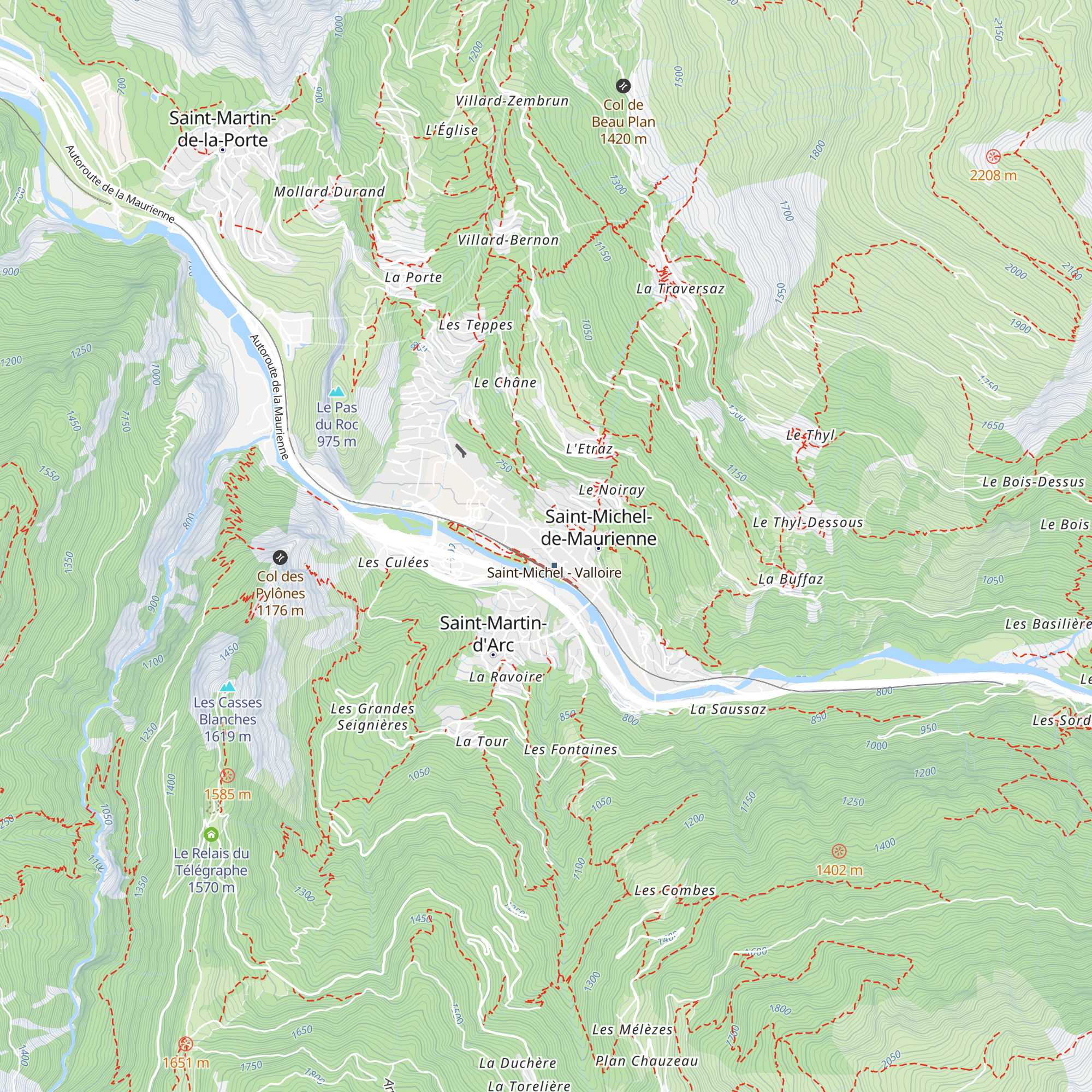 Office de Tourisme Maurienne Galibier map