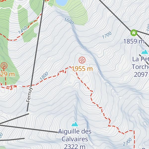Map of Refuge de la Creuse