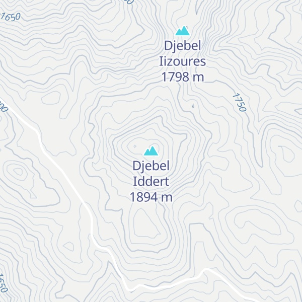 Map of Djebel Iddert