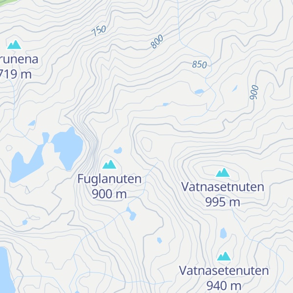 Map of Middagsnutane