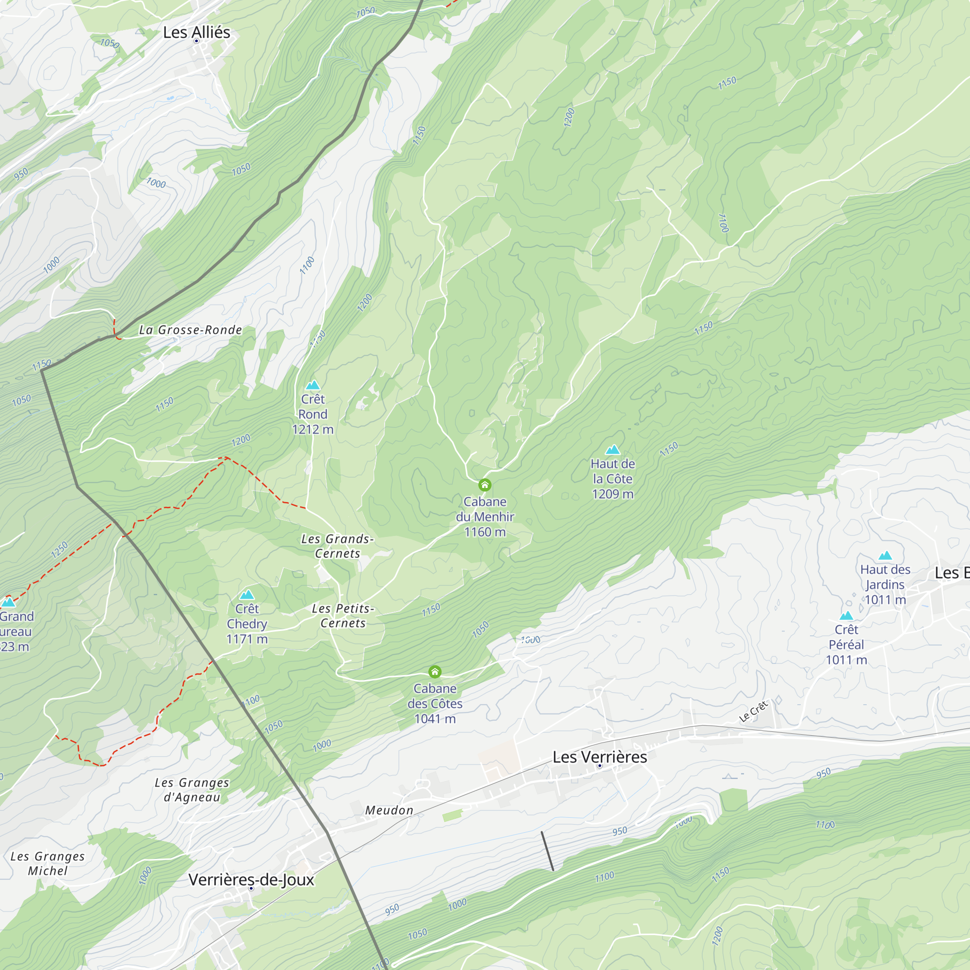Cabane du Menhir map